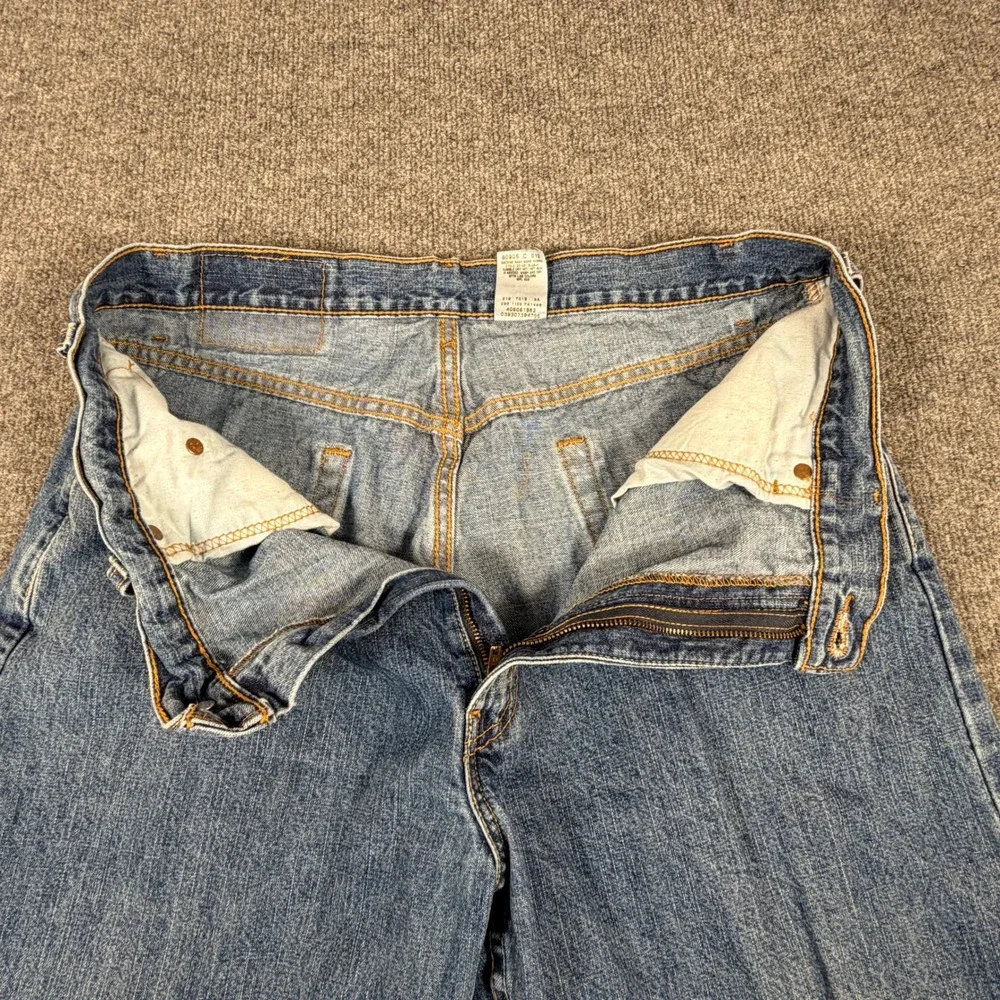 Levis 505 Regular Fit Mens‎ Jeans 36x32 Blue Straight Leg Denim 00505-0216 #2299
